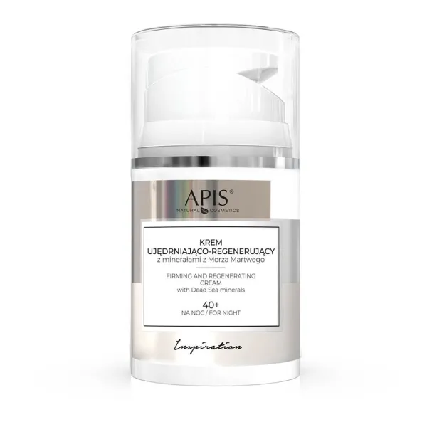 Apis - Inspiration - Krem do twarzy ujędrniająco-regenerujący z minerałami z Morza Martwego na noc 40+ 50ml