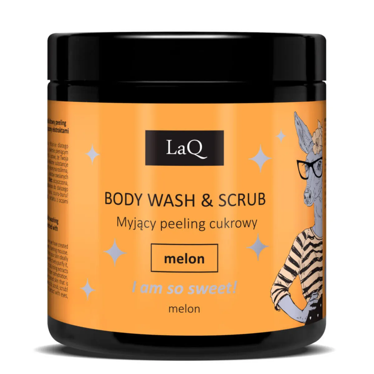 LaQ - Melon - Myjący Peeling Cukrowy 220g
