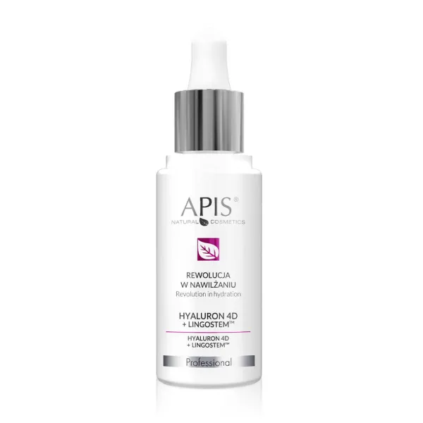 Apis - Hyaluron 4D + Lingostem - Koncentrat z kwasem hialuronowym wzbogacony o serum nawilżające Lingostem 30ml