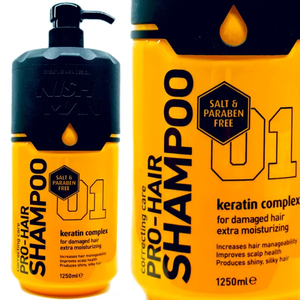 Nishman - 01 Pro - Hair Shampoo - Szampon do włosów 1250ml
