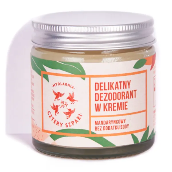 Cztery Szpaki - Mandarynka - Delikatny dezodorant w kremie, bez dodatku sodu 60ml