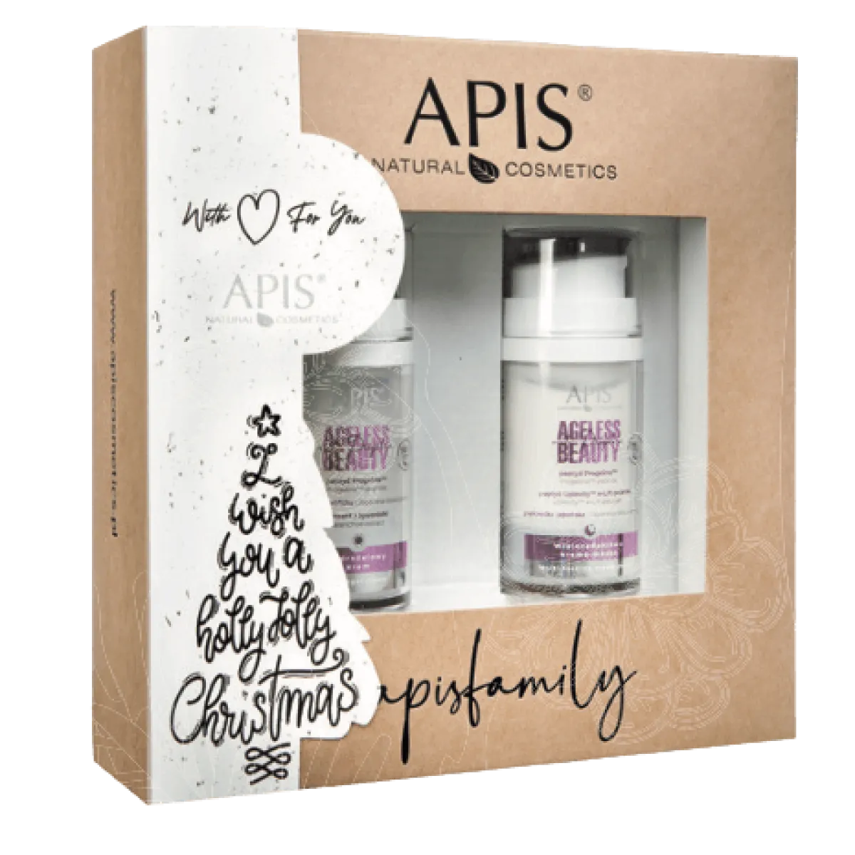 Apis - Ageless Beauty - Hydrożelowy krem na dzień 50ml, kremo-maska na noc z progeliną 50ml - Zestaw Świąteczny
