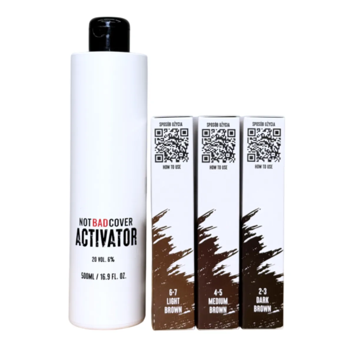 Not Bad Stuff - Not Bad Cover Activator - Aktywator (6%) do odsiwiacza do włosów i brody 500ml