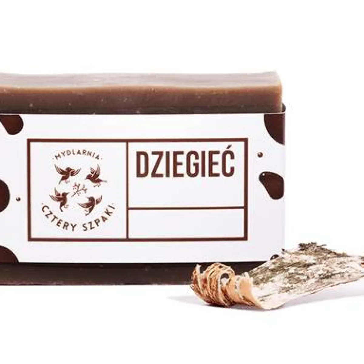 Cztery Szpaki - Dziegciowe - Naturalne mydło w kostce na problemy skórne 110g