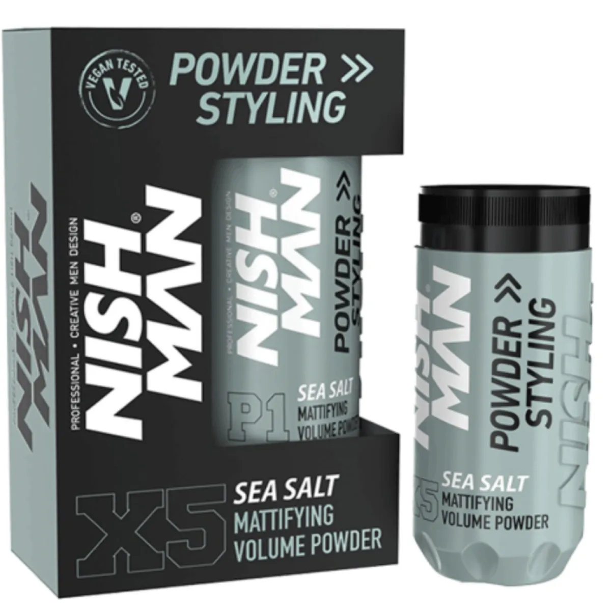 Nishman - Powder Styling Wax Sea Salt X5 - Puder do stylizacji włosów 20g