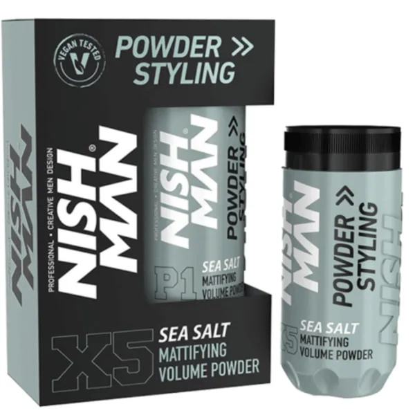 Nishman - Powder Styling Wax Sea Salt X5 - Puder do stylizacji włosów 20g