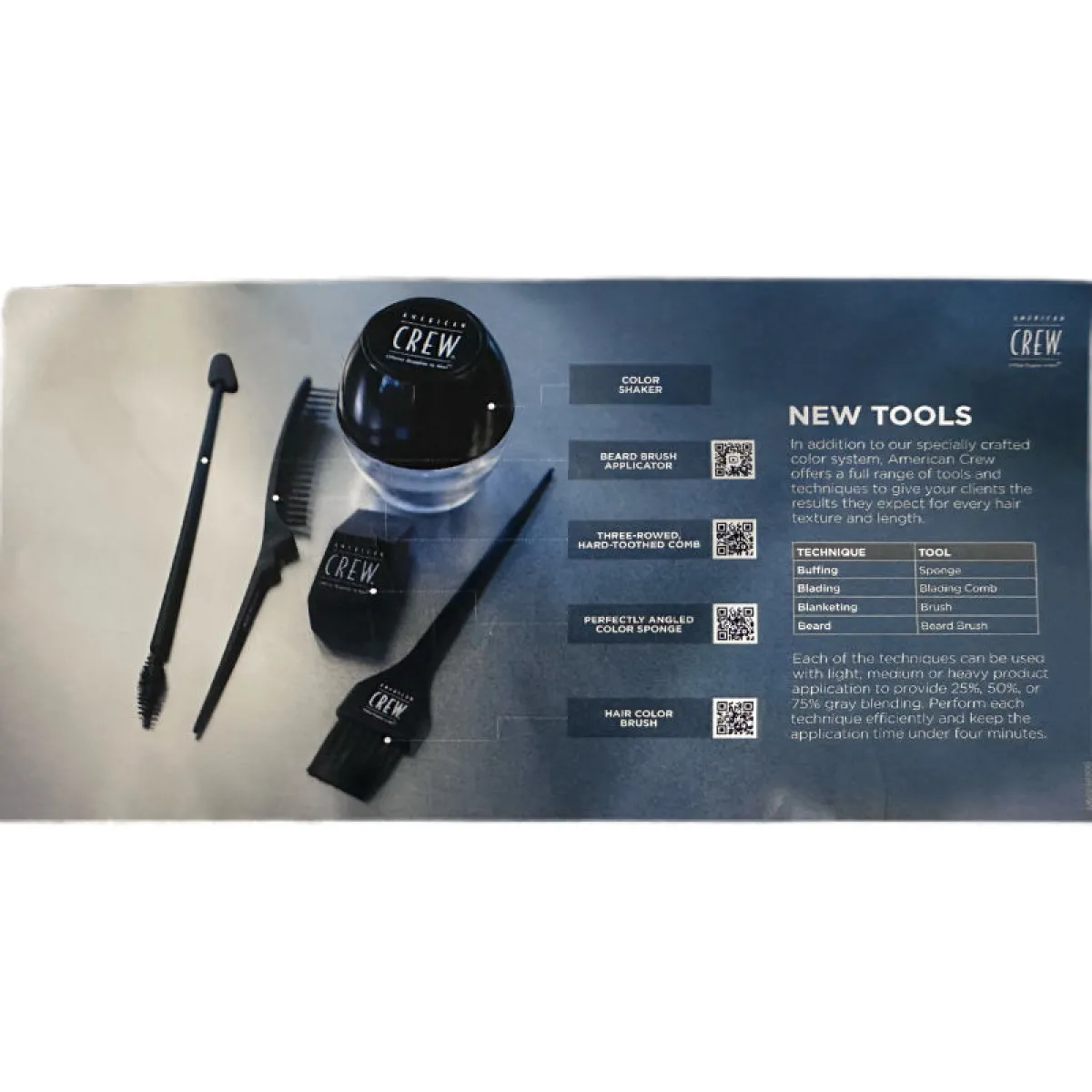 American Crew - Precision Blend - Zestaw pędzli i pojemnik do repigmentacji w kosmetyczce