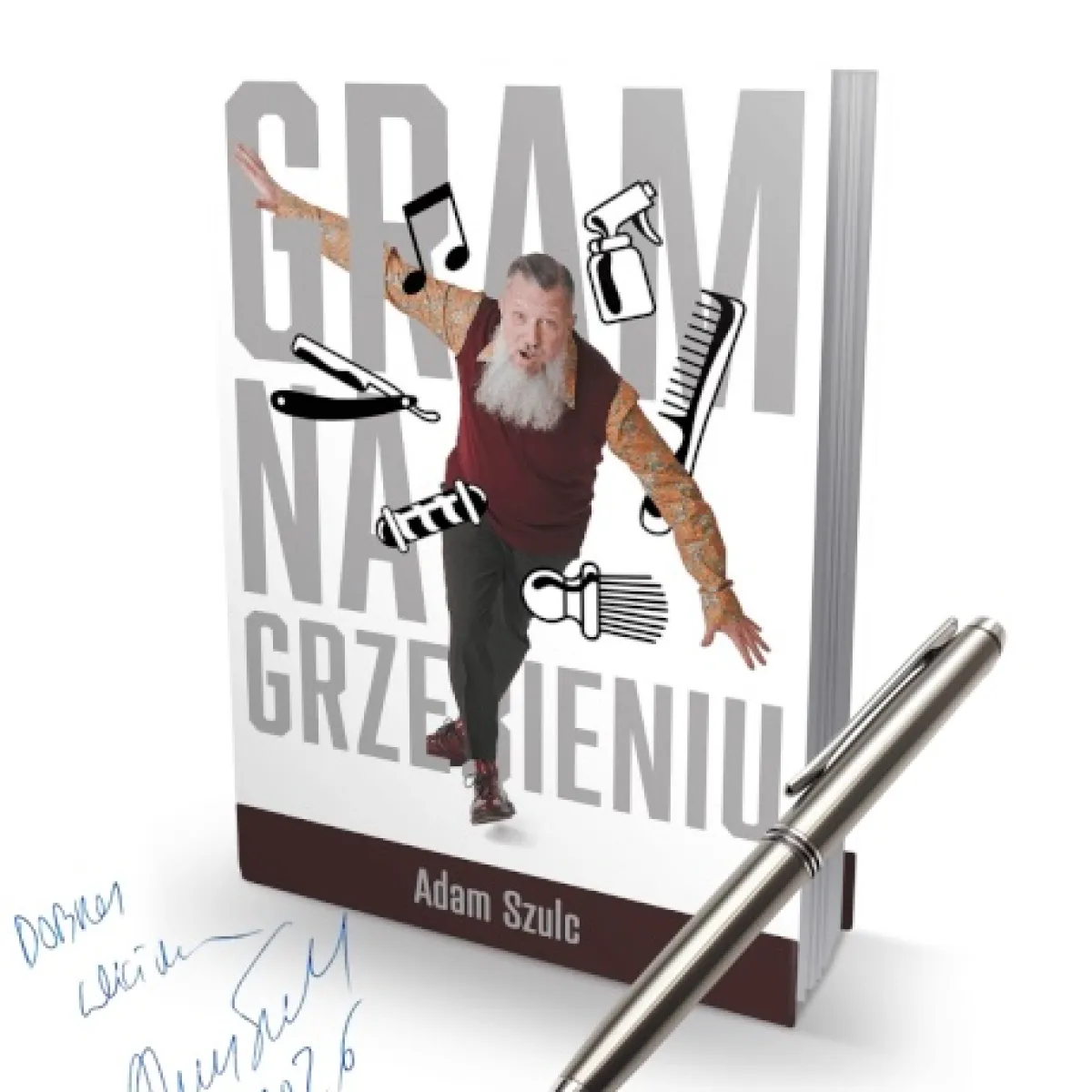 Adam Szulc - Gram na grzebieniu - Książka z autografem autora