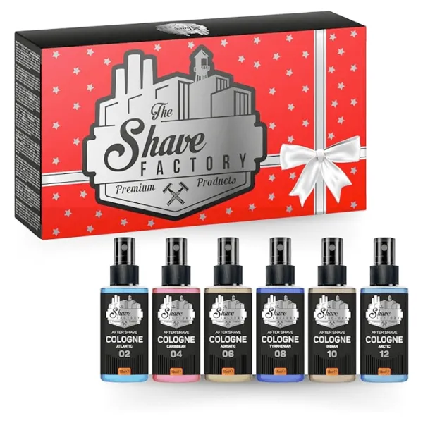 The Shave Factory - After Shave Cologne Spray Giftset 02 - Zestaw upominkowy perfumowanych wód po goleniu 02 6x50ml