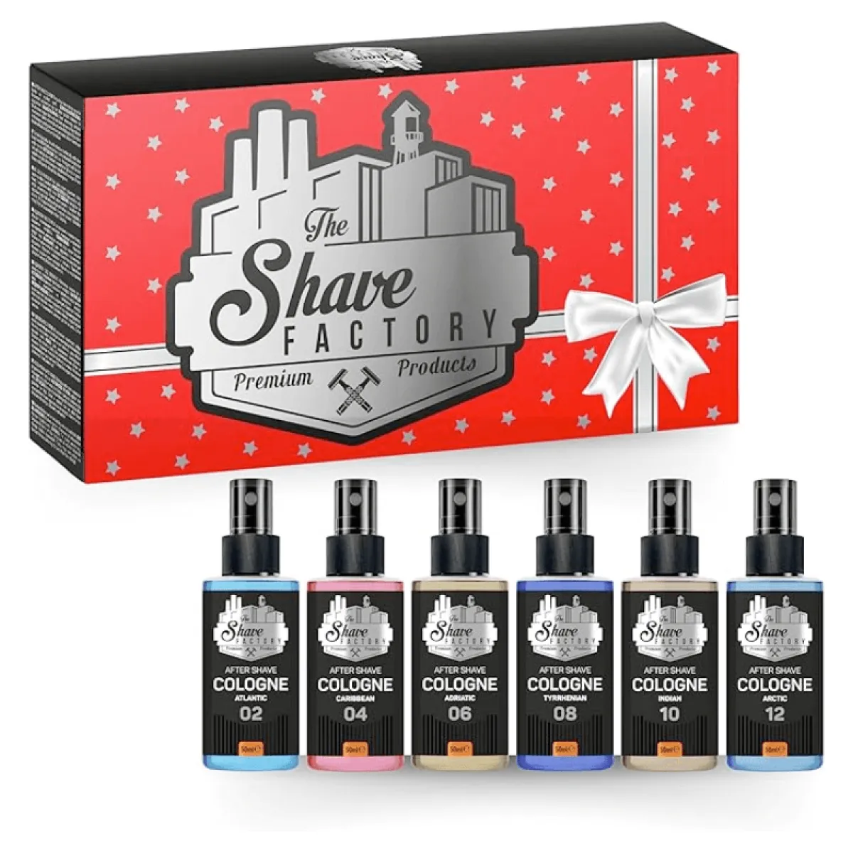 The Shave Factory - After Shave Cologne Spray Giftset 02 - Zestaw upominkowy perfumowanych wód po goleniu 02 6x50ml