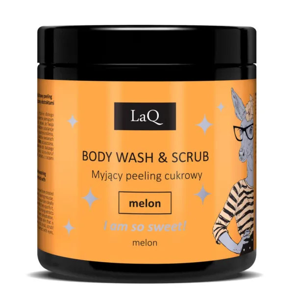 LaQ - Melon - Myjący Peeling Cukrowy 220g