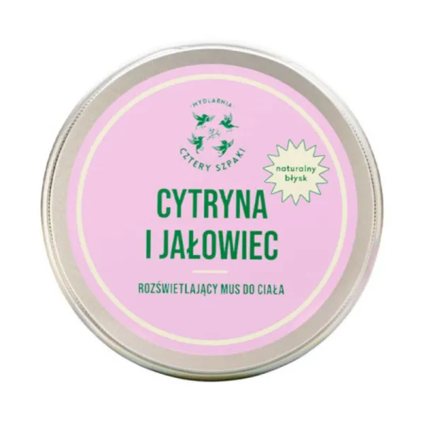 Cztery Szpaki - Cytryna I Jałowiec - Rozświetlający Mus Do Ciała 150ml