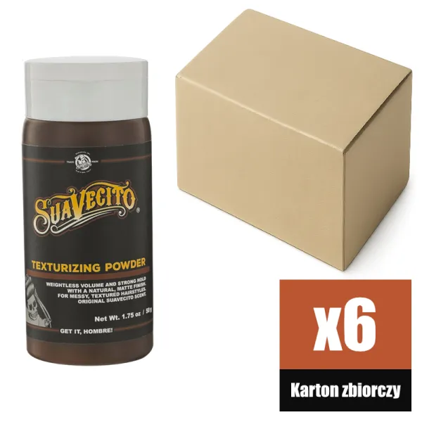 Suavecito - Texturizing Powder - Puder do stylizacji włosów KARTON 6x50g