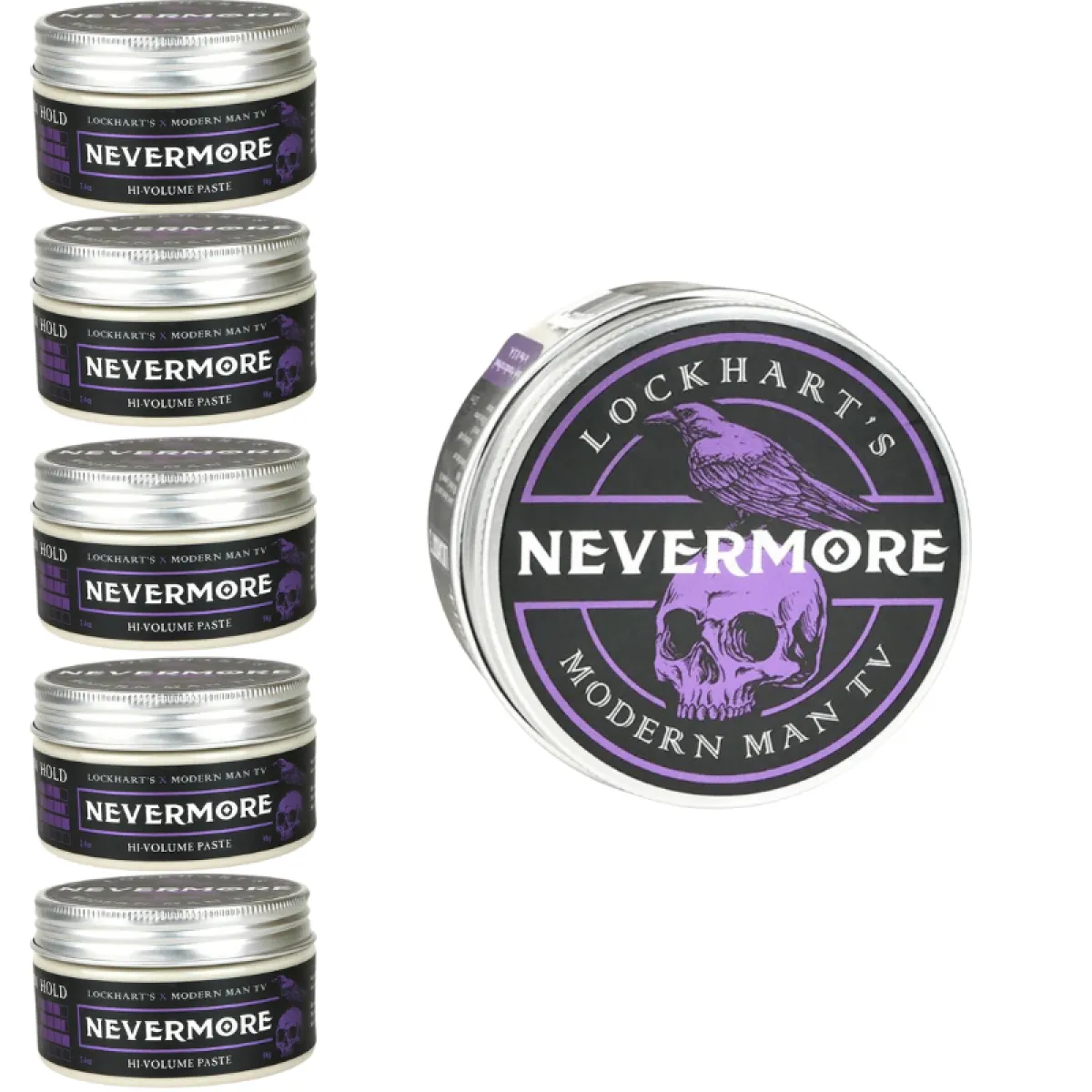 Lockhart's - Nevermore Hi-Volume Paste - Wodna pomada do włosów 6x96g