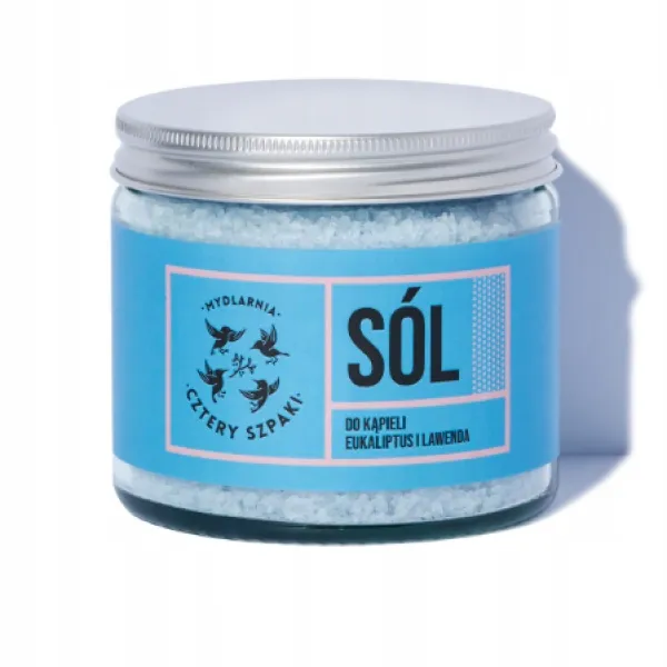 Cztery Szpaki - Eukaliptus i Lawenda - Sól do kąpieli 320g