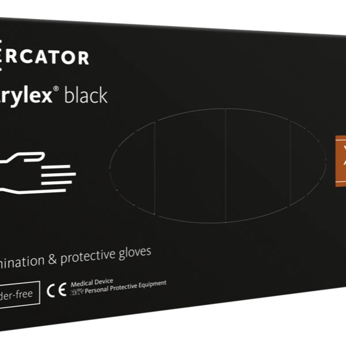 Mercator - Nitrylex Black - Rękawiczki ochronne XL 100szt.