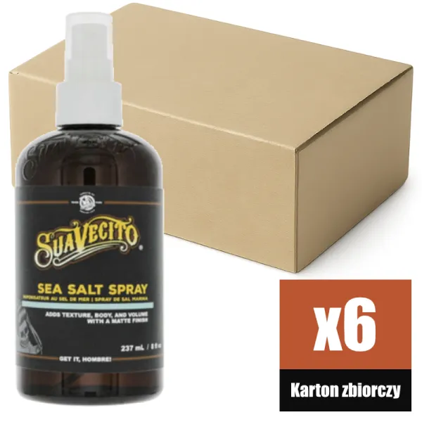 Suavecito - Sea Salt Spray - Spray z solą morską do stylizacji KARTON 6x237ml