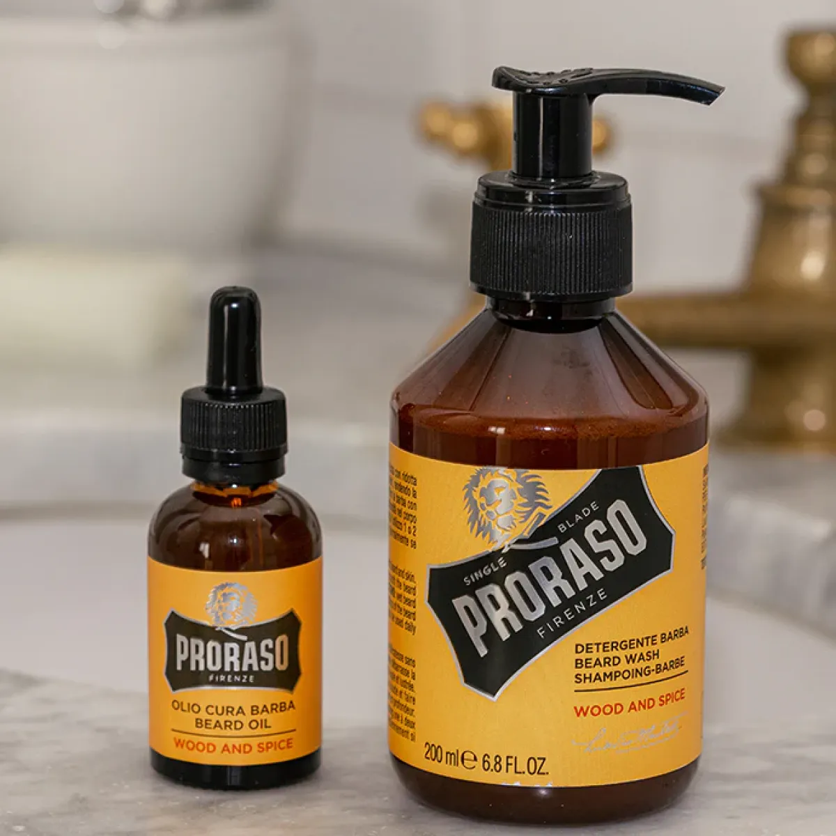 Proraso - Wood & Spice - Szampon i olejek do brody - Zestaw