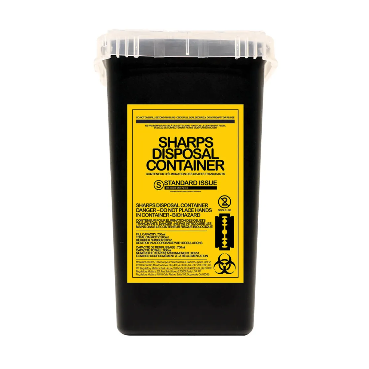 Standard Issue - Sharps Disposal Container - Pojemnik na zużyte ostrza i żyletki
