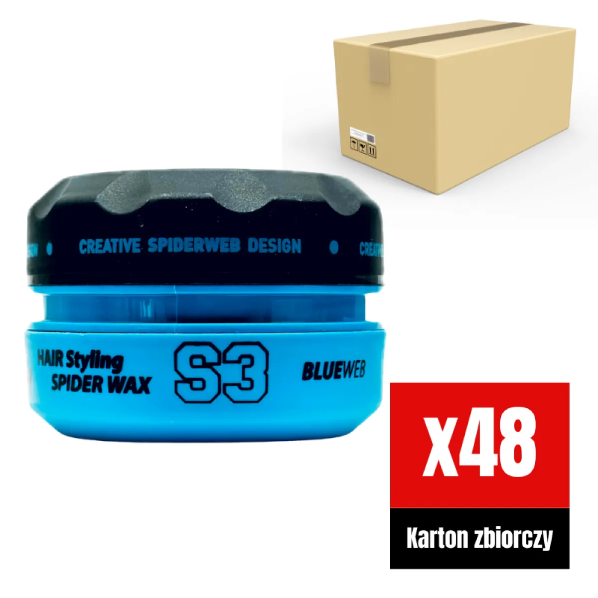 Nishman - S3 Spider Wax - Pomada do włosów KARTON 48x150ml