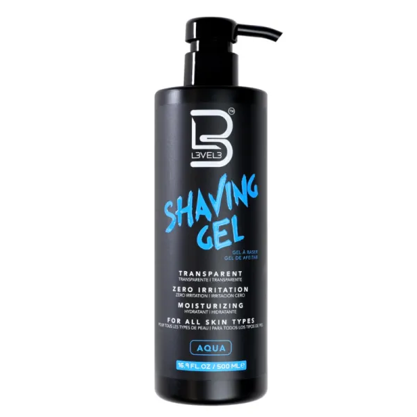 L3VEL3 - Gel AQUA - Żel do golenia Aqua 500 ml