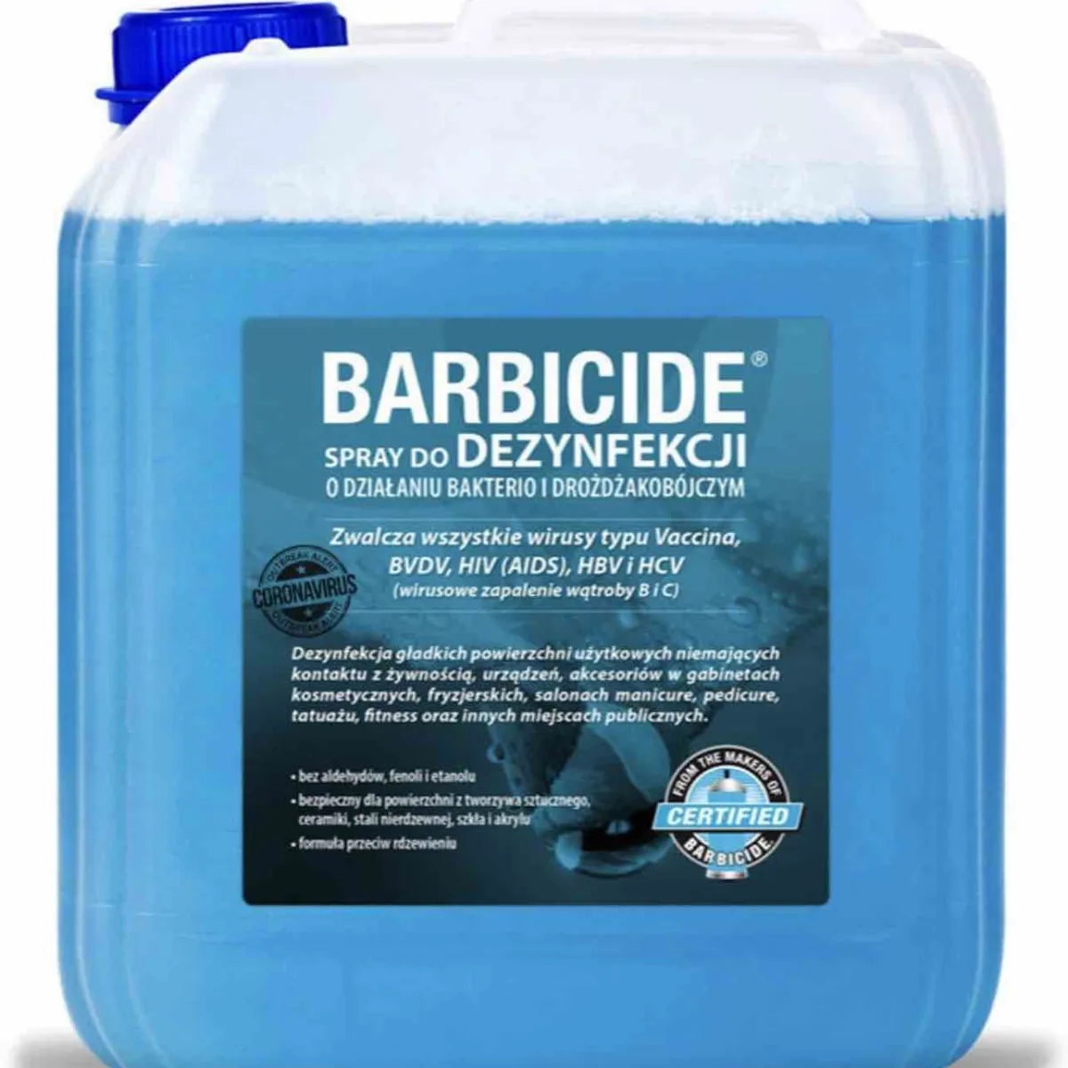 Barbicide - Spray - Zapas do dezynfekcji narzędzi i akcesoriów 5000ml