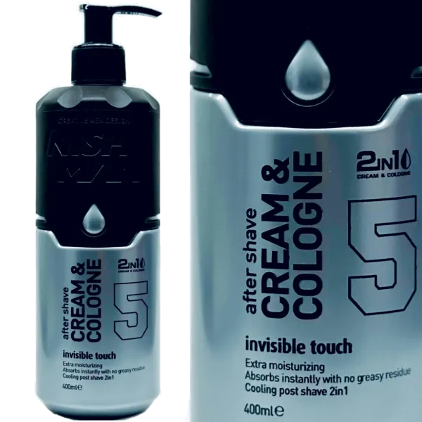 Nishman - Aftershave Cream & Cologne 2in1 Invisible Touch 5 - Balsam po goleniu 400ml