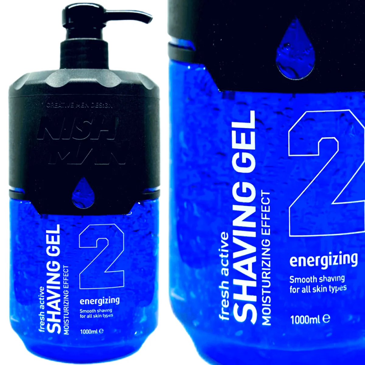 Nishman - 02 Energizing Shaving Gel - Żel do precyzyjnego golenia 1000ml