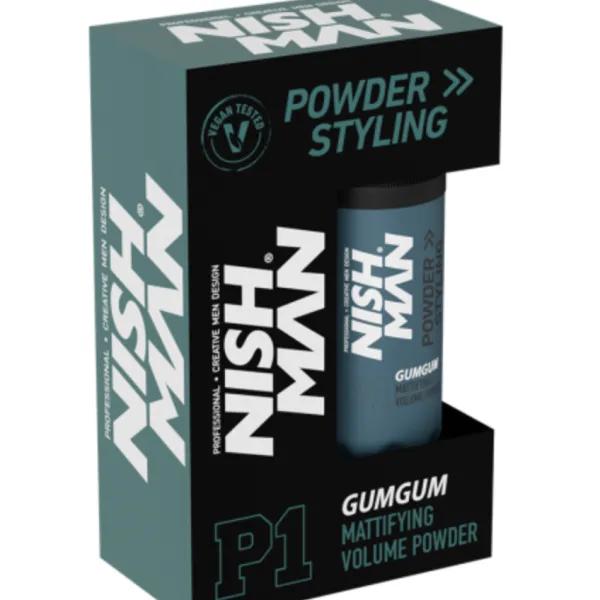 Nishman - P1 GumGum Volume Look Powder  - Puder do stylizacji włosów  zapachowy 20g