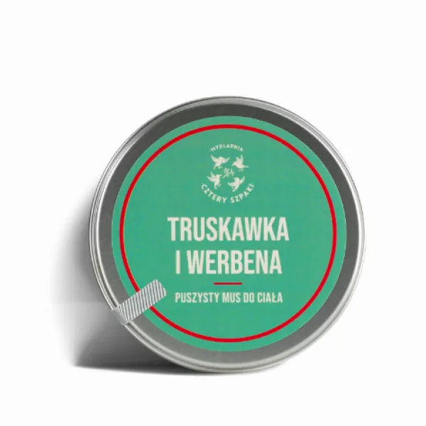 Cztery Szpaki - Truskawka i Werbena - Puszysty mus do pielęgnacji ciała 150ml
