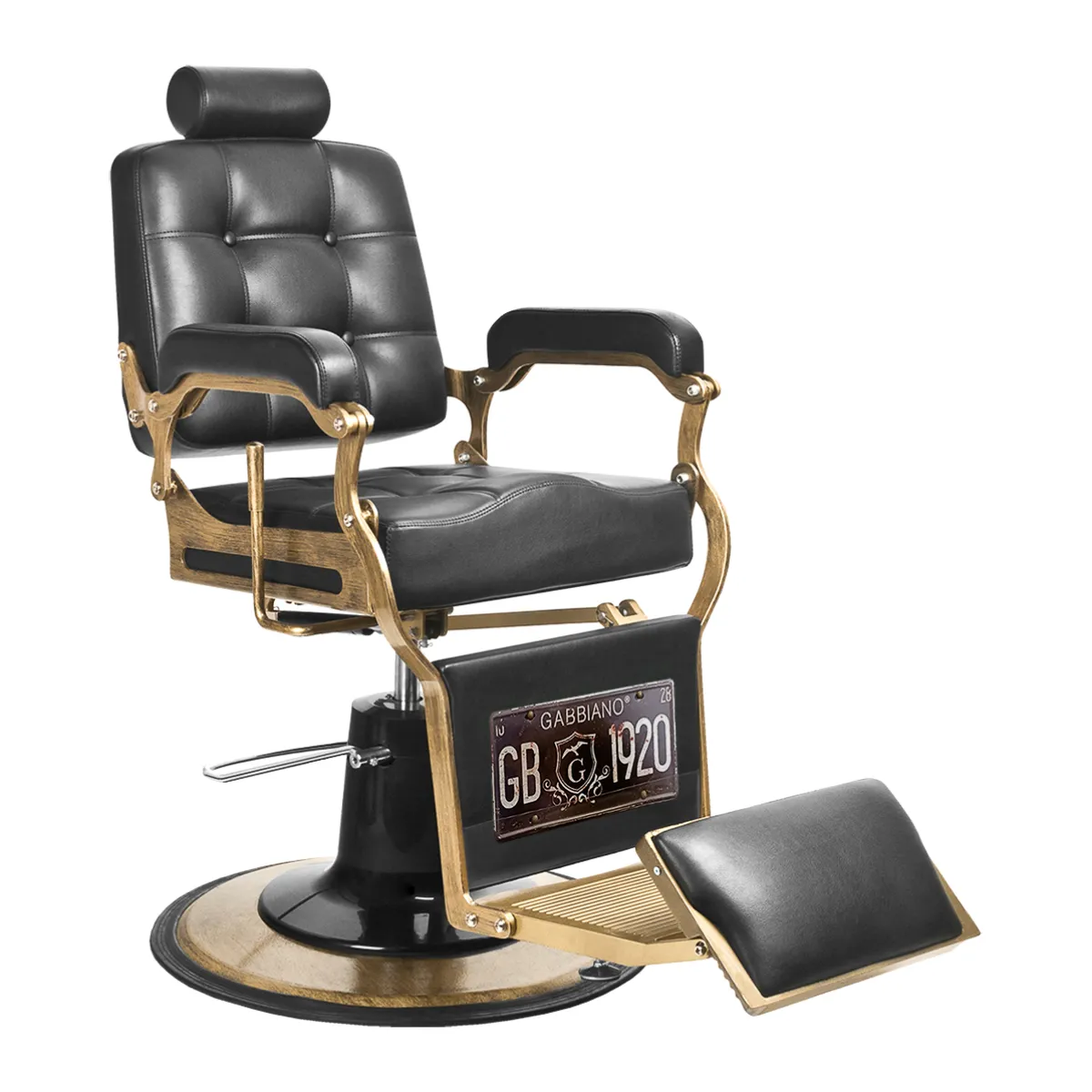 Fotel barberski Gabbiano Boss czarny