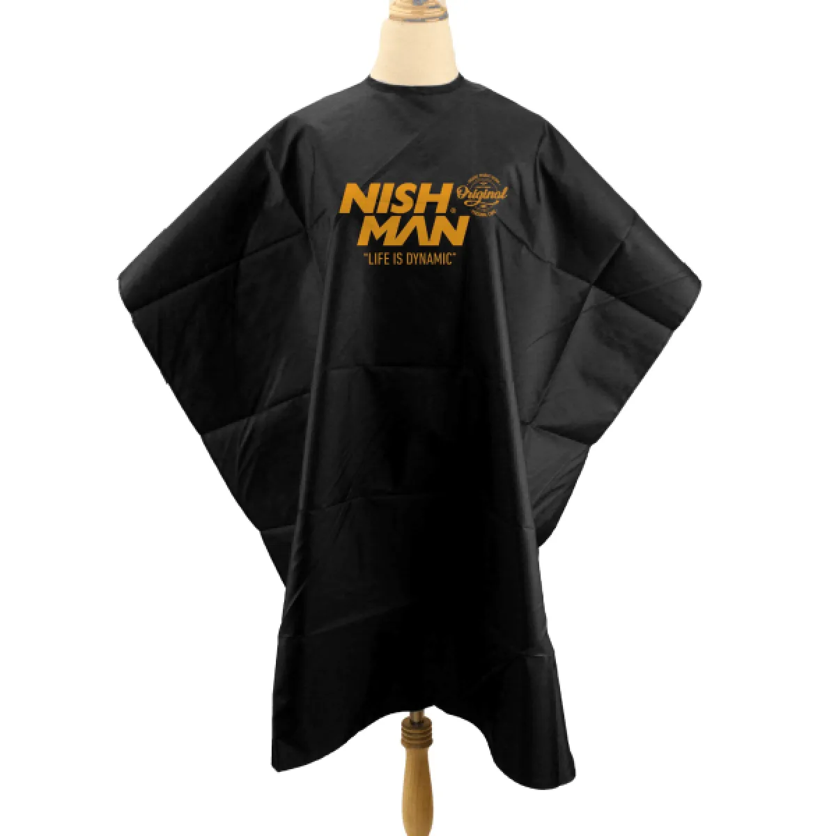 Nishman - Barber Cape - Peleryna Fryzjerska, Czarna