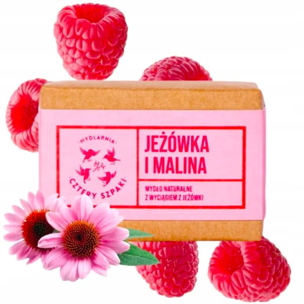 Cztery Szpaki - Jeżówka i Malina - Naturalne mydło w kostce 110g