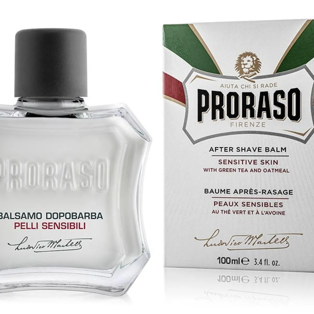 Proraso - Sensitive, linia Biała - Balsam po goleniu, do skóry wrażliwej, łagodzący podrażnienia 100ml