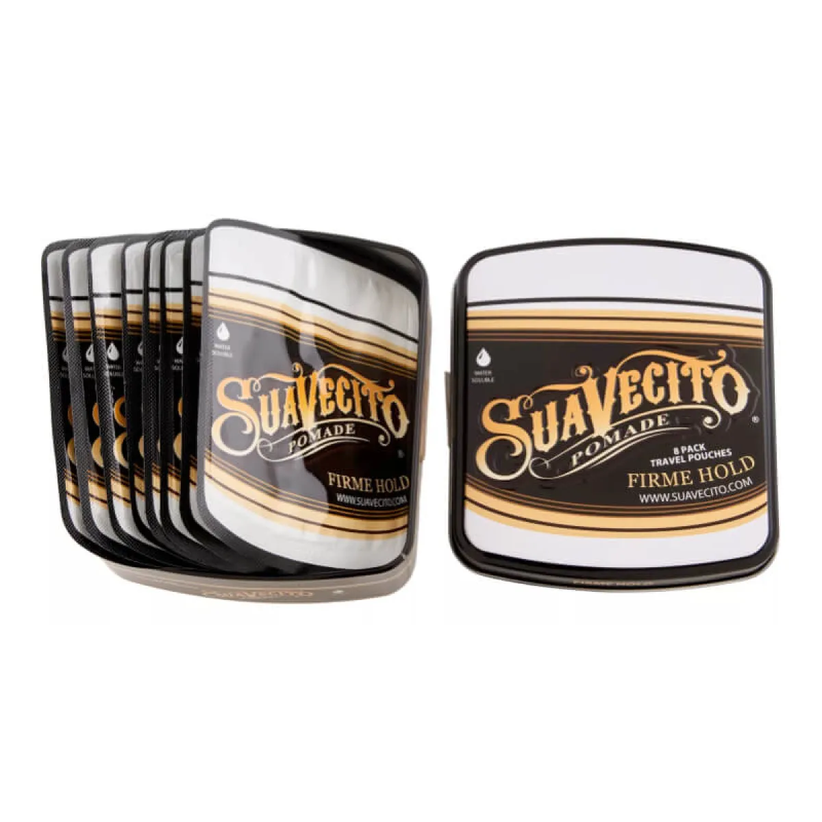 Suavecito - Firme Hold Pomade - Pomada Do Włosów Podróżne Saszetki 8x14g