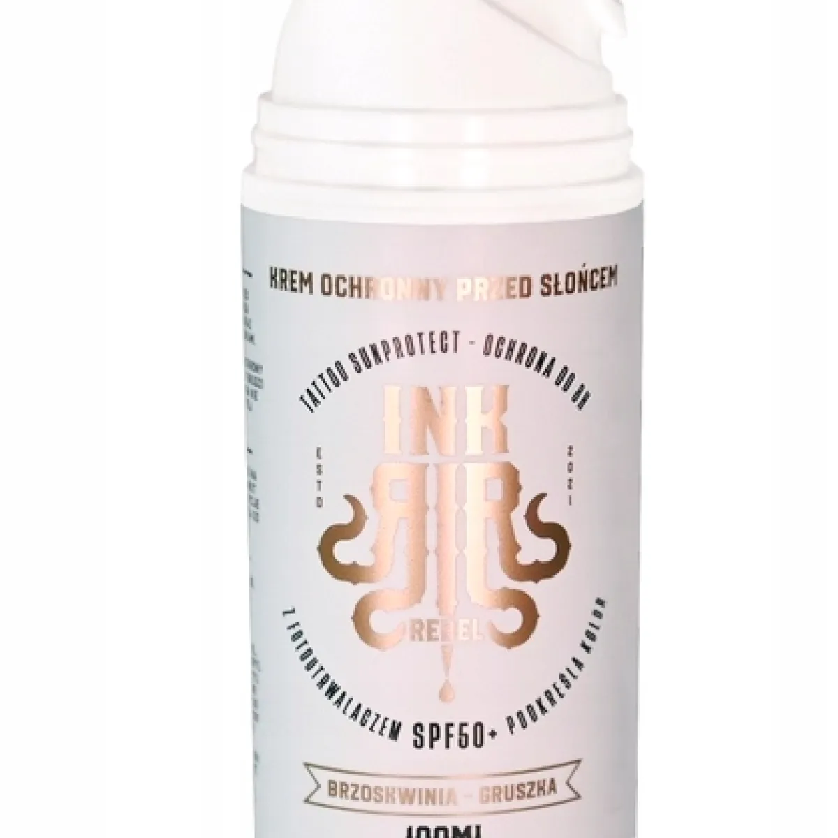 Horde Wild - Ink Rebel SPF 50+ Brzoskwinia Gruszka - Krem ochronny do tatuażu, przeciwsłoneczny 100ml