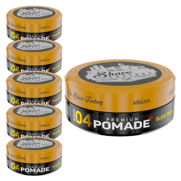The Shave Factory - Premium Pomade Slick Trick 04 - Pomada do włosów - Pakiet 6x150ml