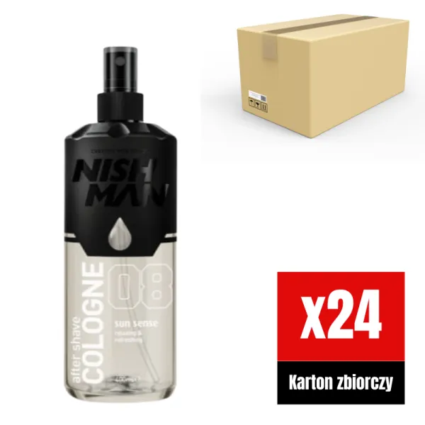 Nishman - 08 Sun Sense - Aftershave, Woda po goleniu KARTON 24x400ml