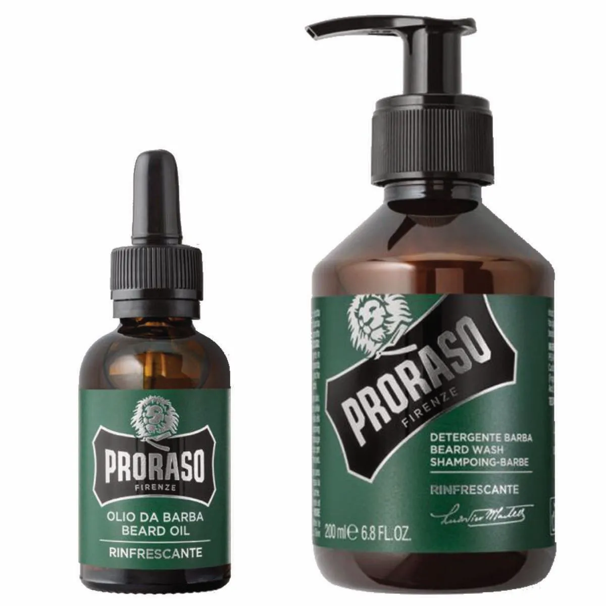 Proraso - Refreshing - Szampon i olejek do brody - Zestaw