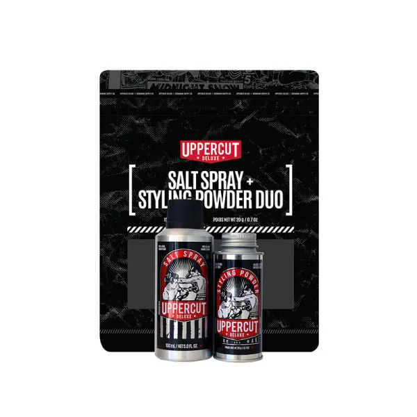 Uppercut Deluxe - Zestaw prezentowy - Puder + Sól do stylizacji włosów 20g +150g