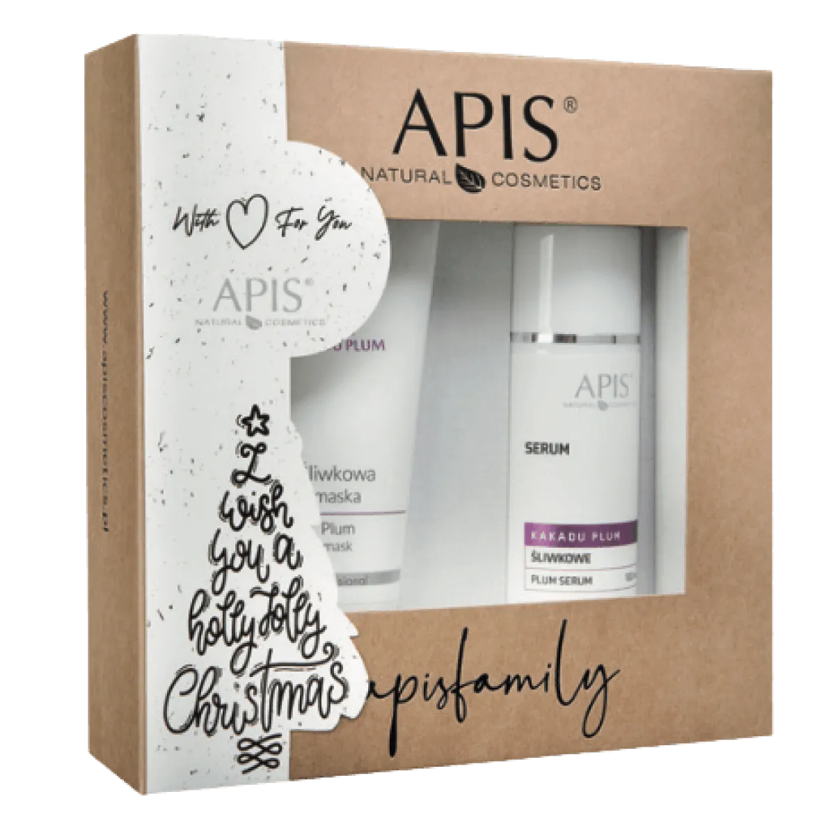 Apis - Kakadu plum maska 200ml, Śliwkowe serum do twarzy - Zestaw Świąteczny