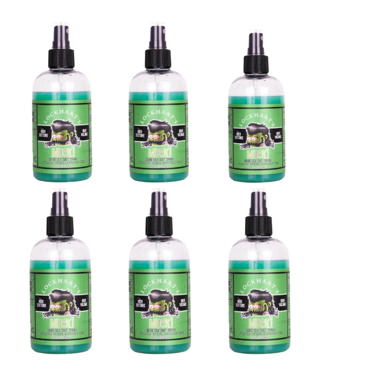Lockhart's - MUCK! Dead Sea Salt Spray - Sól Morska do Włosów 6x226g