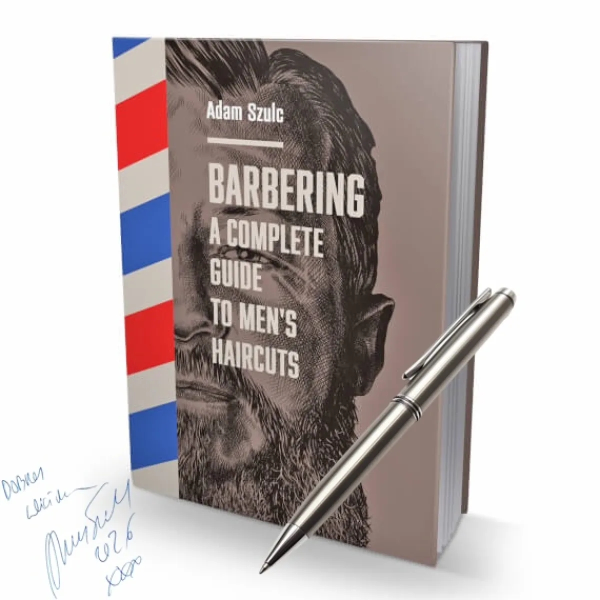 Adam Szulc - BARBERING. A Complete Guide to Men's Haircuts - Book signed by the Author