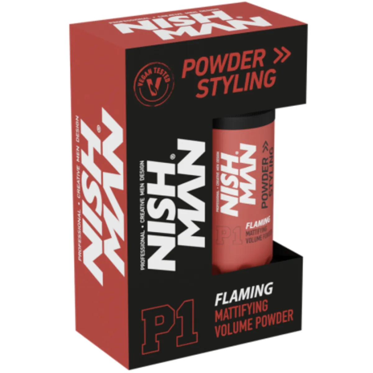 Nishman - P1 Flaming Powder - Puder do stylizacji włosów zapach Mango 20g