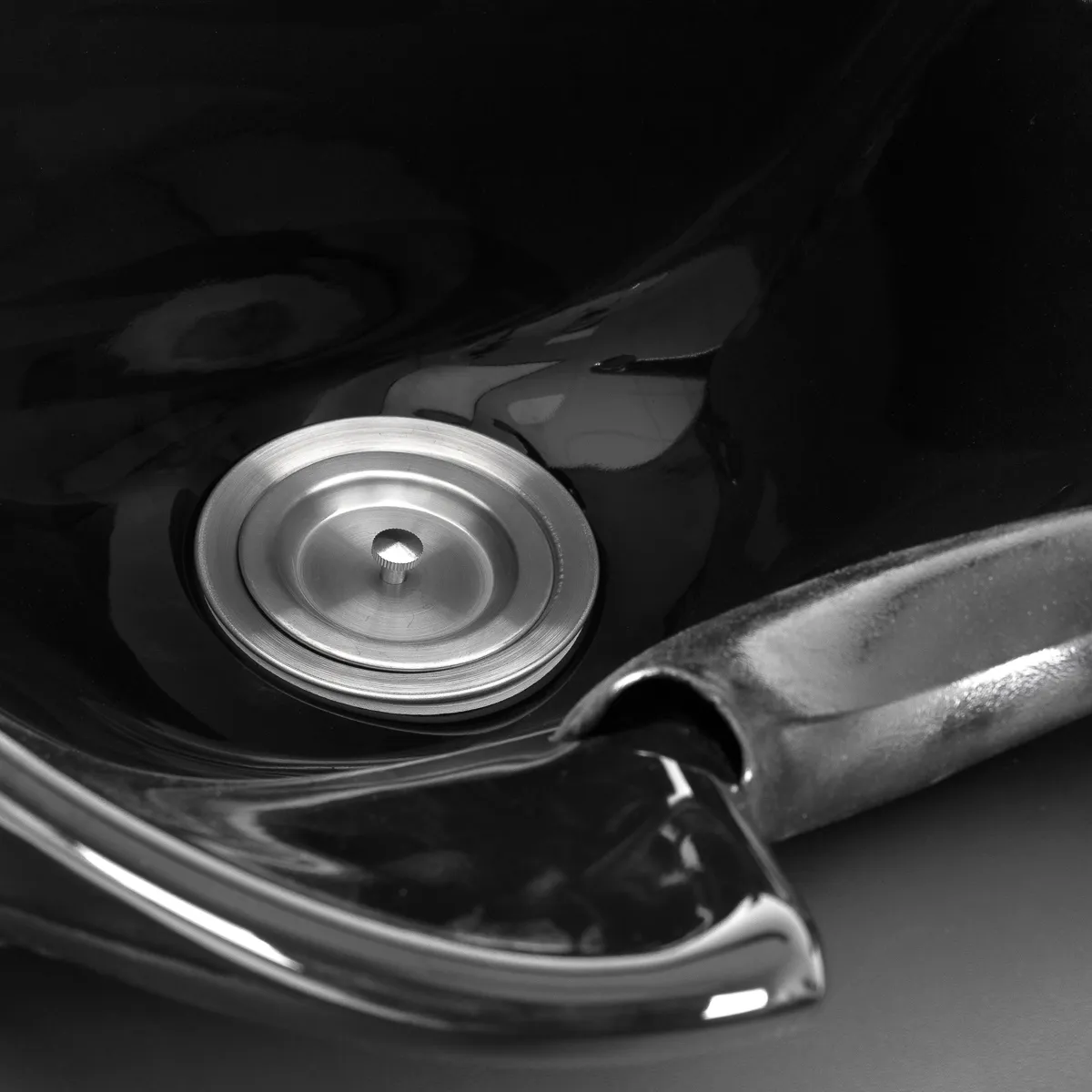 Myjnia fryzjerska Gabbiano Carmen z regulowanym podnóżkiem czarna