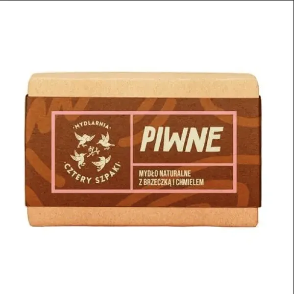 Cztery Szpaki - Piwne - Naturalne mydło w kostce 110g