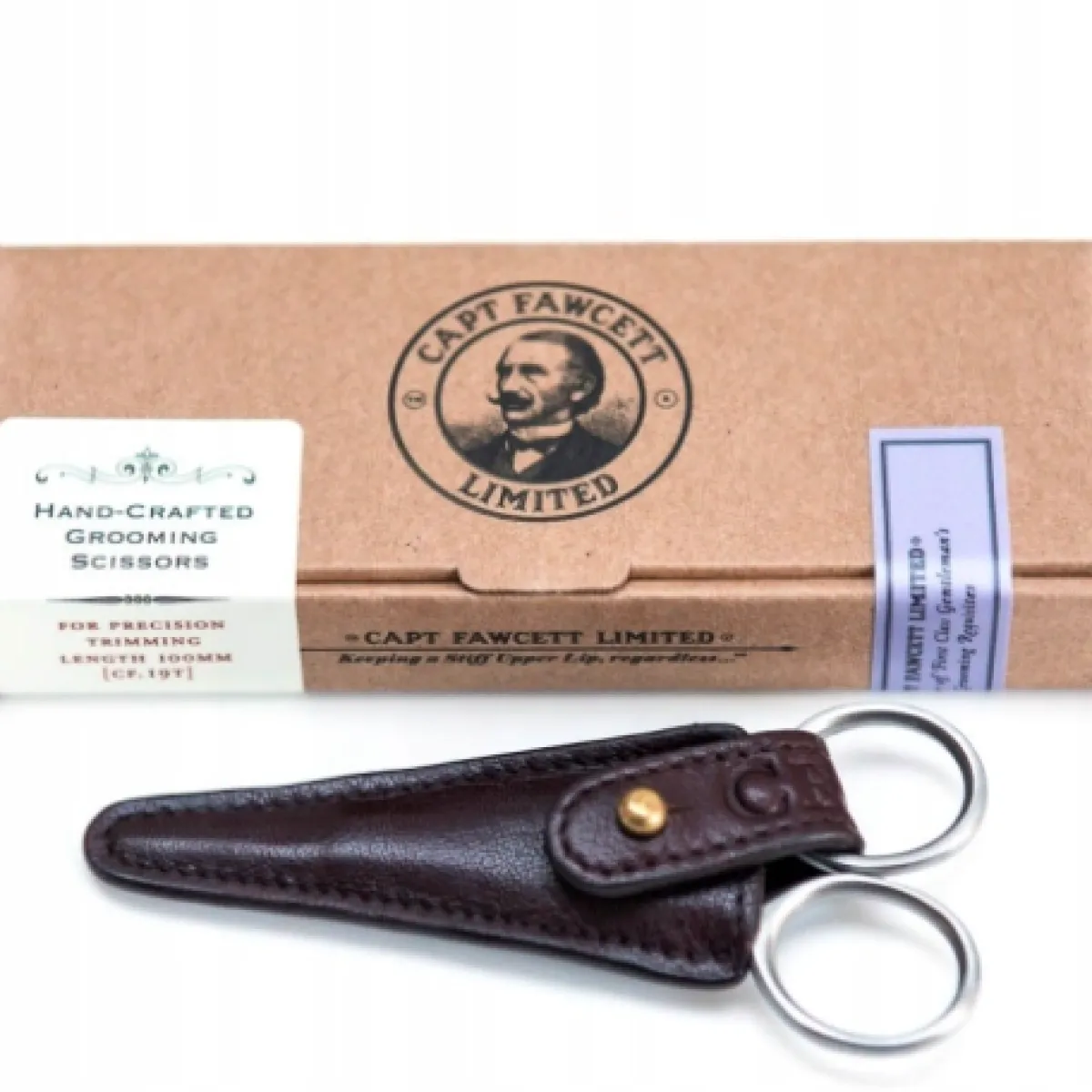 Captain Fawcett - Hair&Beard Scissors CF.19T - Nożyczki do brody i wąsów