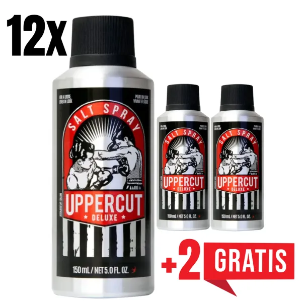 Uppercut Deluxe - Salt Spray - Tonik, sól morska do stylizacji włosów 150ml ZESTAW 12+2
