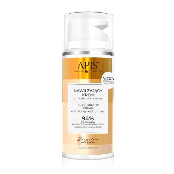 Apis - Bogactwo Miodu - Nawilżający krem do twarzy z miodem i kurkumą 100ml