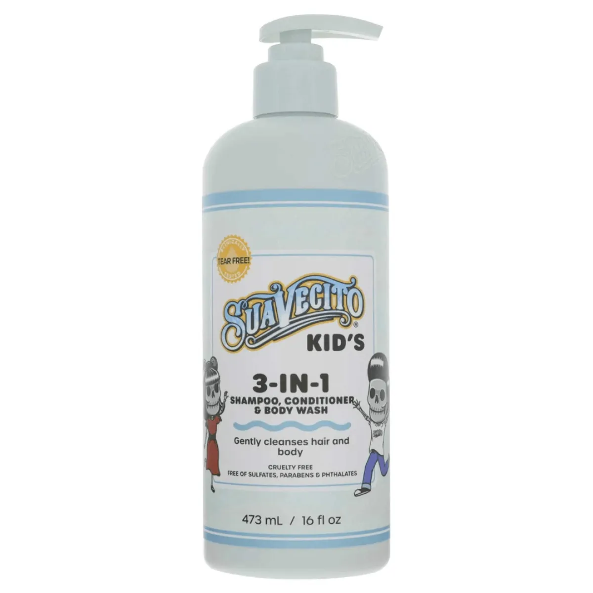Suavecito - Kid's 3 - IN-1 - Szampon, Odżywka i Żel do Mycia Ciała dla Dzieci 473ml